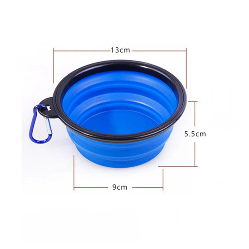1PC Collapsible Portable Dog Food Bowl, Suitable for Outdoor Drinking Water Travel Supplies Dog Food Bowl