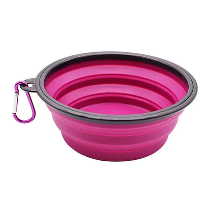 Foldable Silicone Dog Travel Bowl 1500ml Leakproof Pet Feeder for Food Water Portable Outdoor Camping Puppy Accessories Collapsi