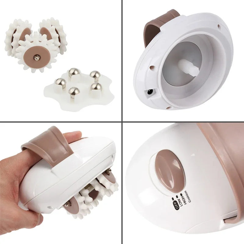 3D Electric Drum Body Slimming Massager Roller Anti-Cellulite Massage Device Fat Burner Machine Loss Weight Tool Relieve Muscle