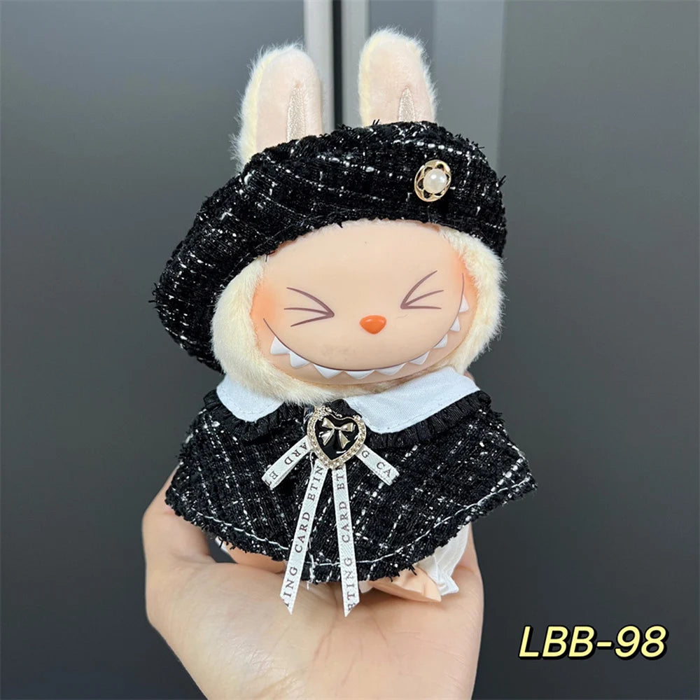 Labubu Plush Doll Clothing Accessories 17cm Labubu Different Styles Colors Styles Series Clothing Accessories Set Gifts