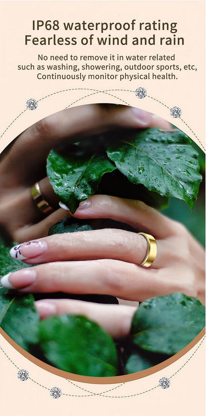 Smart Ring For Women Men Health Tracker Heart Rate Blood Oxygen Monitor Multi Sports Sleep Fitness 5ATM Waterproof Smartring