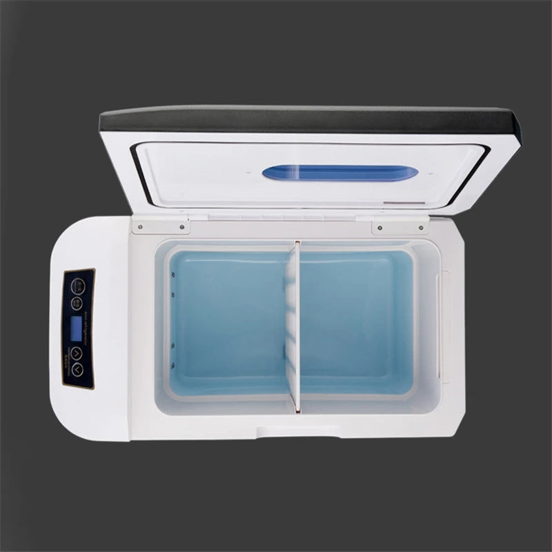 28L Car Home Auto Refrigerator Mini Fridges DC12/24V Freezer Cooler Heater Keep Warm Fresh for Car Home Pinic Camping AC110/220V