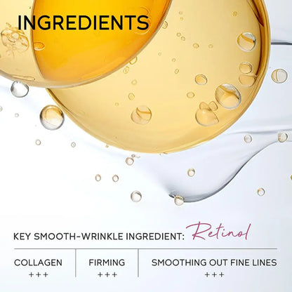 Retinol Smooth Wrinkle Skincare Set Moisturizing Firming Facial Skincare Routine Kit - Retinol Serum-Face Moisturizer-Eye Cream