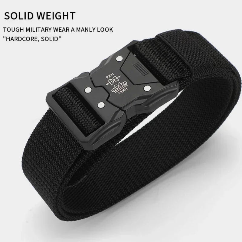 New Tactical Belt Outdoor Work  Training Belt Woven Belt Canvs Tactical Military Multi Function Combat Belt Denim Belt