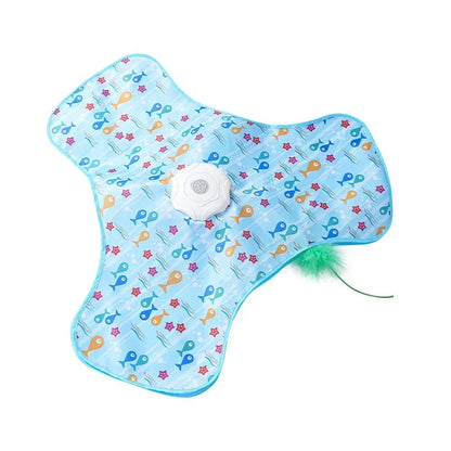 Interactive Toys,Automatic Toy for Indoor Cats with Moving Feather, Hide and Seek Cat Toy for Hunting Instincts Exercise