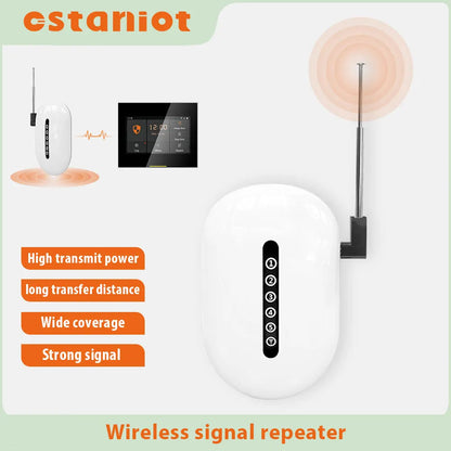WiFi Signal Repeater Wireless Extender 433MHz Long Range Booster Barrier-free Through Walls For Home Alarm Security System