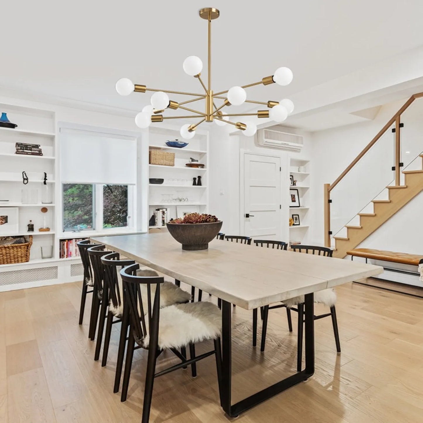 Decorative Living Room Chandelier Light 6/8/10/12 Lamps Heads Modern E27 Ceiling Chandelier Dining Room Bedroom Chandelier Lamp