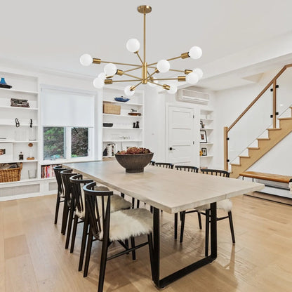 Decorative Living Room Chandelier Light 6/8/10/12 Lamps Heads Modern E27 Ceiling Chandelier Dining Room Bedroom Chandelier Lamp