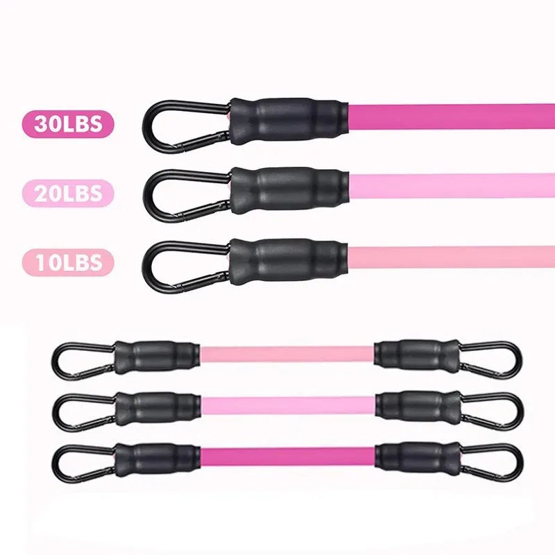 Resistance Bands With Ankle Straps Fitness Workout Training Resistance Bands Home Yoga Stretch Elastic Pilates Gym Equipment