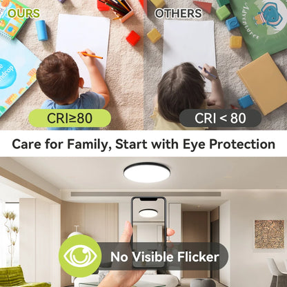 Smart Led Ceiling Light with Remote Control 3 Colors Dimmable Ceiling Lights Ultrathin Panel Lamps Bedroom Kitchen Ceiling Lamp