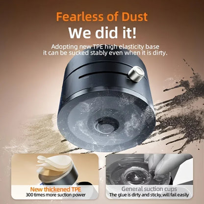 Magnetic Car Phone Mount 2-Sided Suction Cup Foldable Holder Strong Grip for Dashboard Windshield Universal Accessory