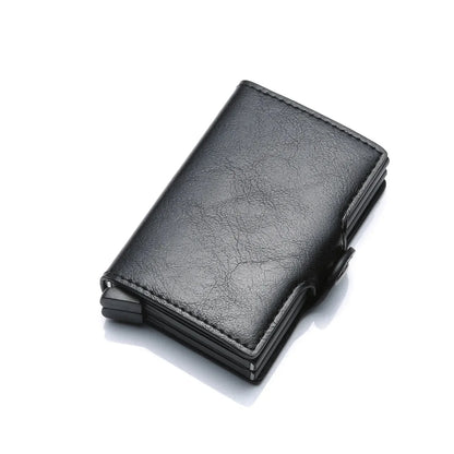 Anti Rfid Blocking Men Wallets with Custom Name Carbon Fiber Mini Wallet Large Capacity Card Holders Small Money Bag Male Purses