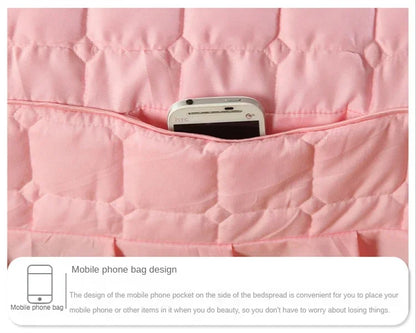 Beauty salon bed covers single item bed covers thickened quilted bread grid bed sheets bed covers