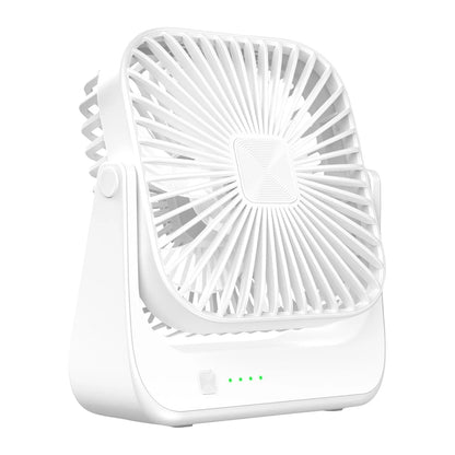 Mini Portable Fan,USB Desk Fan Table,Quiet 4 Speed Wind Personal Fan 360°Rotatable Head Standing Fans for Room Camping Hom