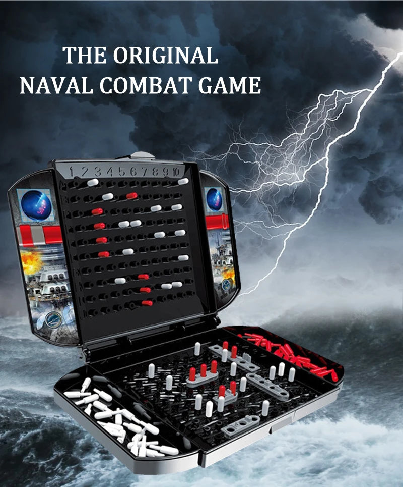 Children Interesting Warship Sea Ship Board Games Toys Two Player Battleship The Classic Naval Combat Strategy Table Game for Ki