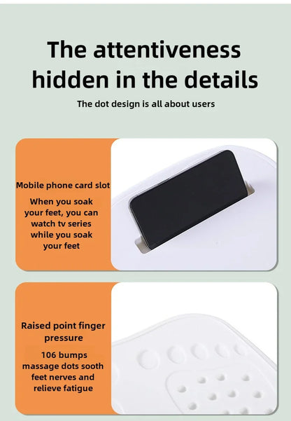 Foldable Footbath Massage Bucket Soaking Bucket Folding Basin Spa Foot Bath Bucket Household Sauna Bathtub Pedicure Bath Bathtub