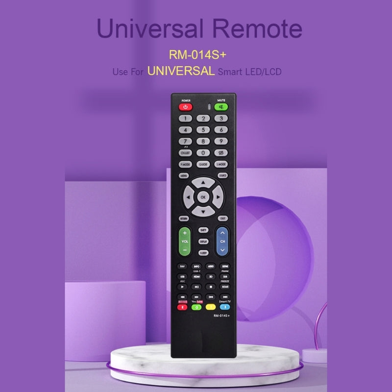 Universal Television Remote Control for Almost All Brand Portable SetUp RM-014S+ T21A