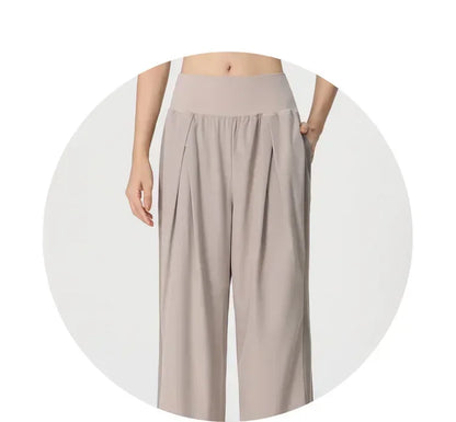 Yoga Pants Outdoor Loose Athletic Casual Pants Running Fitness Wide Leg Pants