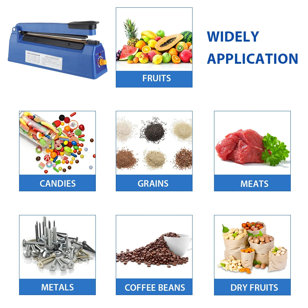 Vacuum Sealer Food Fruit Packing Machine Manual Heat Sealer Household Food Sealer Device Vacuum Food Packing Machine Food Sealer