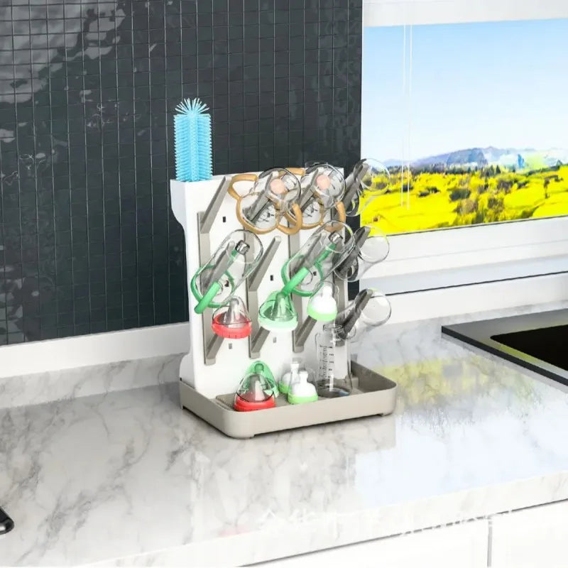 Drying Rack for Baby Bottles Bottle Drain Rack Drying Draining Stand Babies Bottles Storage Bebe Feeding Cup Holder Accessories