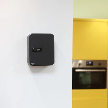 Combination Key Cabinet 20 Key Hooks Key Box Wall Mounted with Key/Code Lock Locking Key Organizer Key Cabinet Security Lock Box