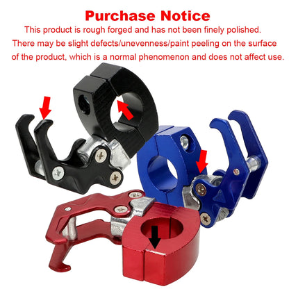 Helmet Claw Hook Motorcycle Holder For Bike bicycle Storage Bag Aluminum Clips Luggage Hanger Moto Fasteners On Handlebar 22mm