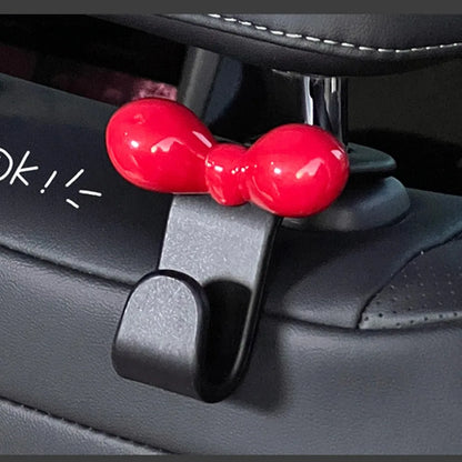 Exquisite Bowknot Car Seat Back Hook Multi-functional Sundries Back Storage Hook Durable Seat Back Hanger