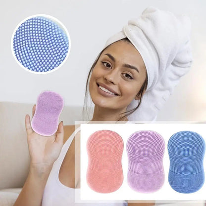 Facial Silicone Facial Cleansing Brush Handheld  Facial Deep Cleansing  Exfoliator Blackhead Pore Cleaner Skin Care TooL