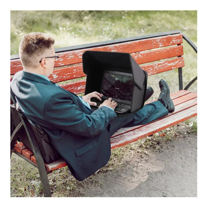 Portable Outdoor Laptop Sun Shade Universal Foldable Laptop Case Bag Hood Shading Tent Laptop Tablet Waterproof Dustproof Shield