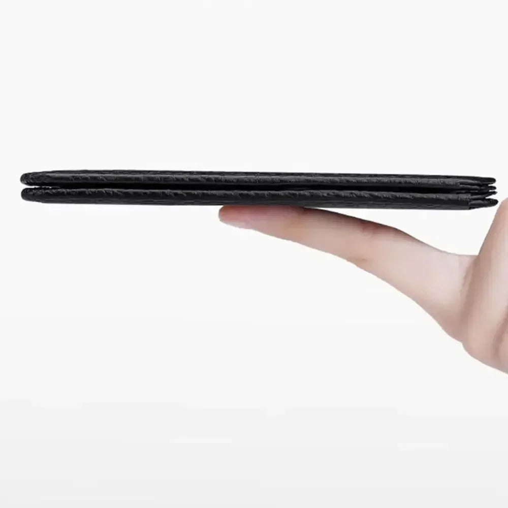 Multi-card Slot Solid Color Portable Leather Card Case Universal Bank Card Credit Card ID Bus Card Holder Travel Card Organizer