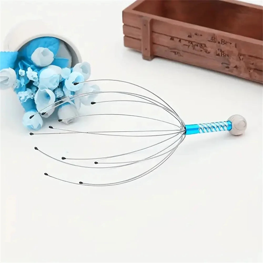 Octopus-Shaped Scalp Massager Manual Head Massager with Claw Design Relaxing Head Grabber for Soothing Massage Experience ﻿Acces