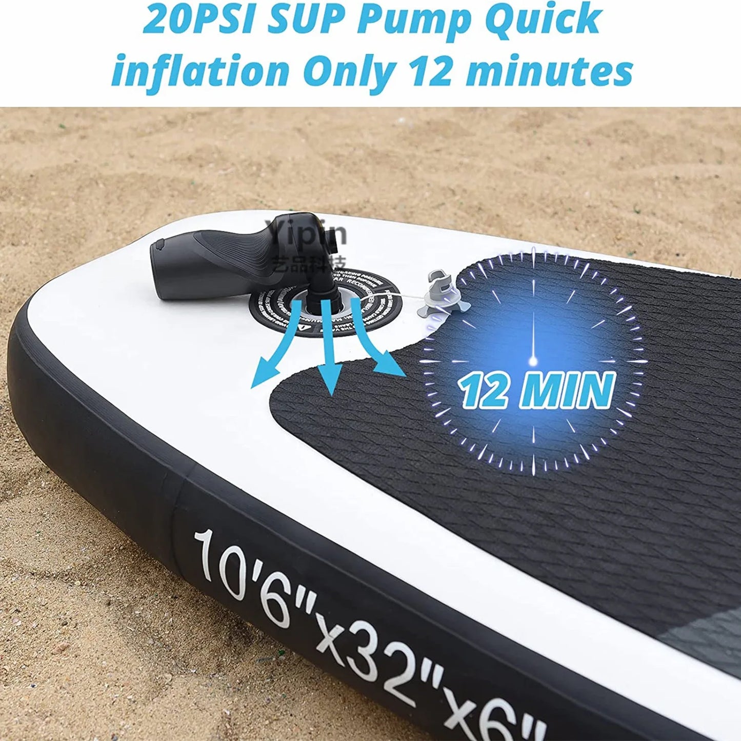 Electric Air Pumps Wireless Inflator Plastic Rechargeable for Camping Gear Paddle Board Pool Toys Tire Quick Inflation