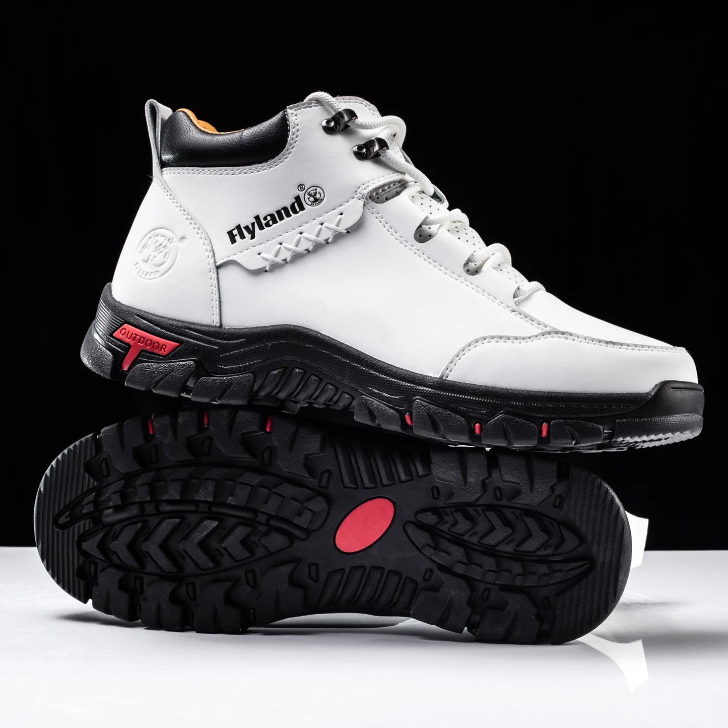 FLYLAND Fashionable  Ankle Boots Men Casual Sneakers Work Office Shoes