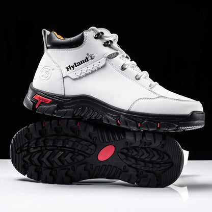 FLYLAND Fashionable  Ankle Boots Men Casual Sneakers Work Office Shoes