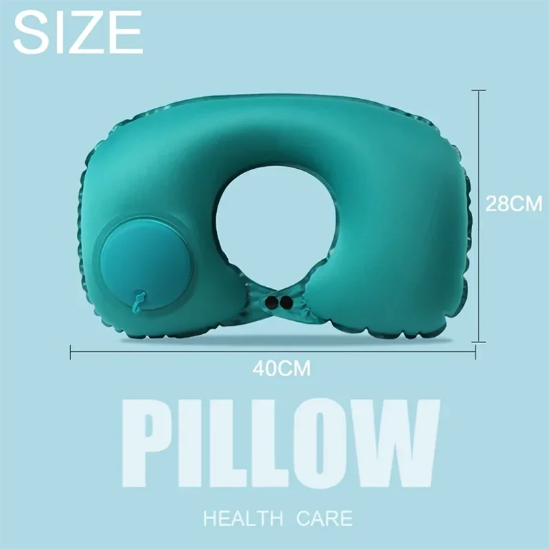 Inflatable Pillow Travel Portable Neck Protection Pillow Press Inflatable U-shaped Pillow Travel Storage Neck Pillow 2025 New