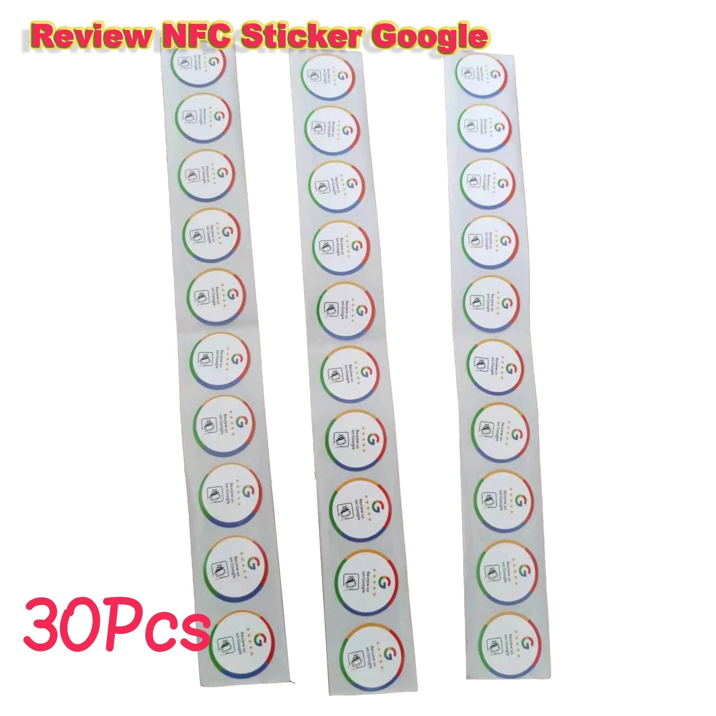 10/50/100Pcs Boost Review NFC Sticker Google Google Review NFC Sticker Increase Your Reviews Google Tap To Review Cards NFC Tag