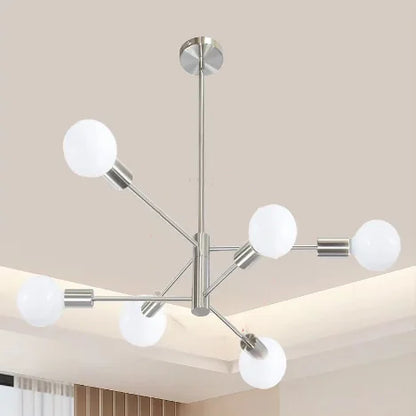 Decorative Living Room Chandelier Light 6/8/10/12 Lamps Heads Modern E27 Ceiling Chandelier Dining Room Bedroom Chandelier Lamp