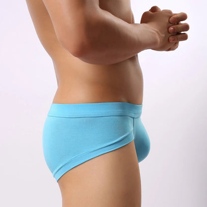 Mens Sexy Modal Underwear Briefs Men Low Rise U convex Pouch Brief Underpants Men Breathable Briefs