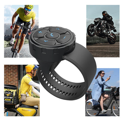 Smart Remote Controller Universal Smart Wireless Remote Bluetooth-compatible 5.3 for Helmet Earphone Motorcycle/Bike Handlebar