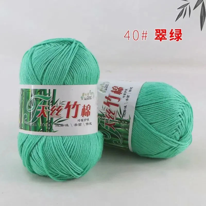 Tiansi Bamboo Cotton Yarn Bamboo Charcoal Cotton Hook Needle Thread Cotton Nitrile Woven Yarn DIY Weaving Material