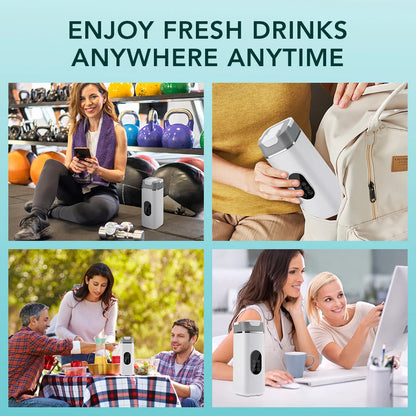 Portable Juicer Mini Electric Blender Multifunction Juice Maker Machine Fruit Mixers Extractors Smoothies Mixer 12 Blades