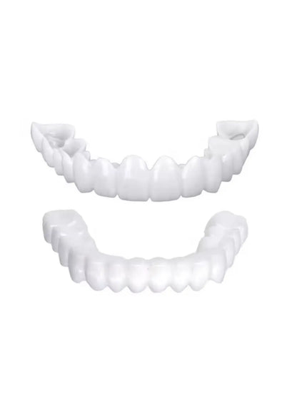 1/2/5Pcs The New Type Of Hole-Free Upper And Lower Teeth Combination Simulation Teeth Whitening Contains Dental Gel/Tweezers