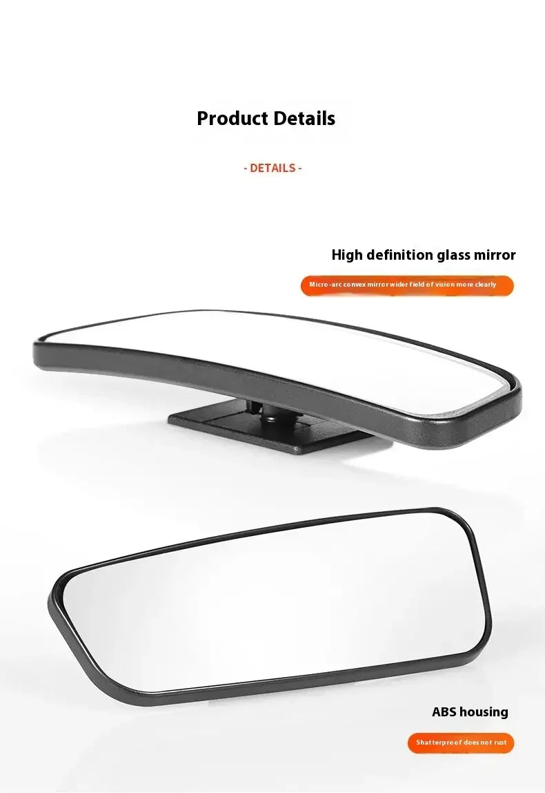 2Pcs 360 Degree Adjustable Blind Spot Mirror Car Auxiliary Rearview Convex Mirror Round Frame Wide Angle Mirrors for Car Reverse