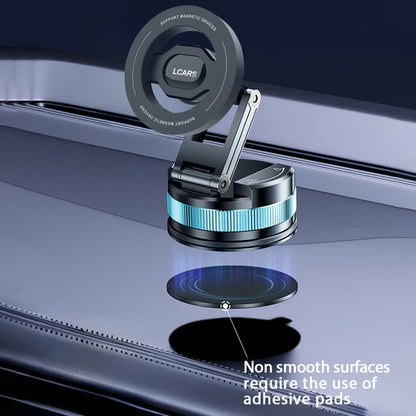 Rotating Car Mount Holder Adjustable Magnetic Phone Stand Strong Suction Cup Telescopic Foldable Universal Stable Car Interior