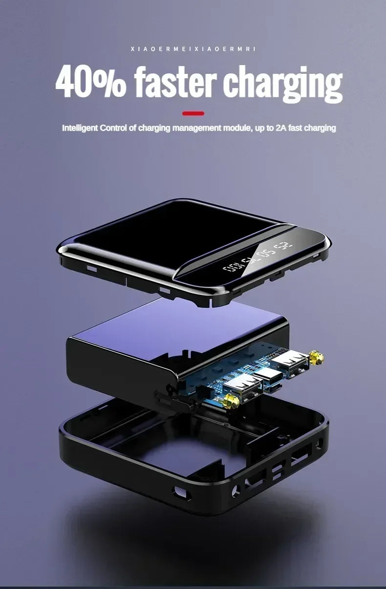 Xiaomi Power Bank 30000mAh Mini Power Bank Pocket Power Bank Small Portable Fast Charging Power Bank Mobile Phone Accessories