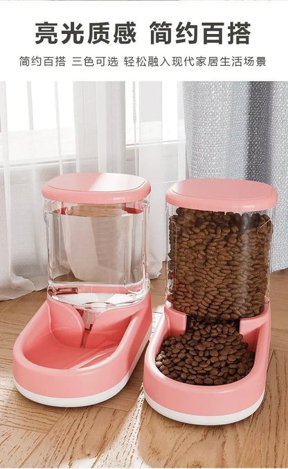 Dog Water Dispenser Cat Automatic Pet Feeder Feeding Cat Drinking Flowing without Inserting Electric