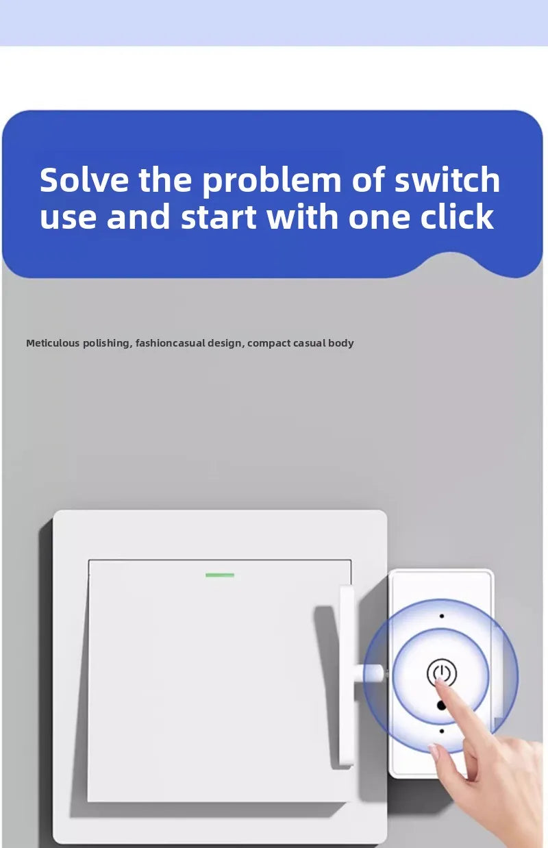 Smart Wireless Light Switch Remote Control for Bedroom/Lazy People, Auto On/Off, Smart Home Device