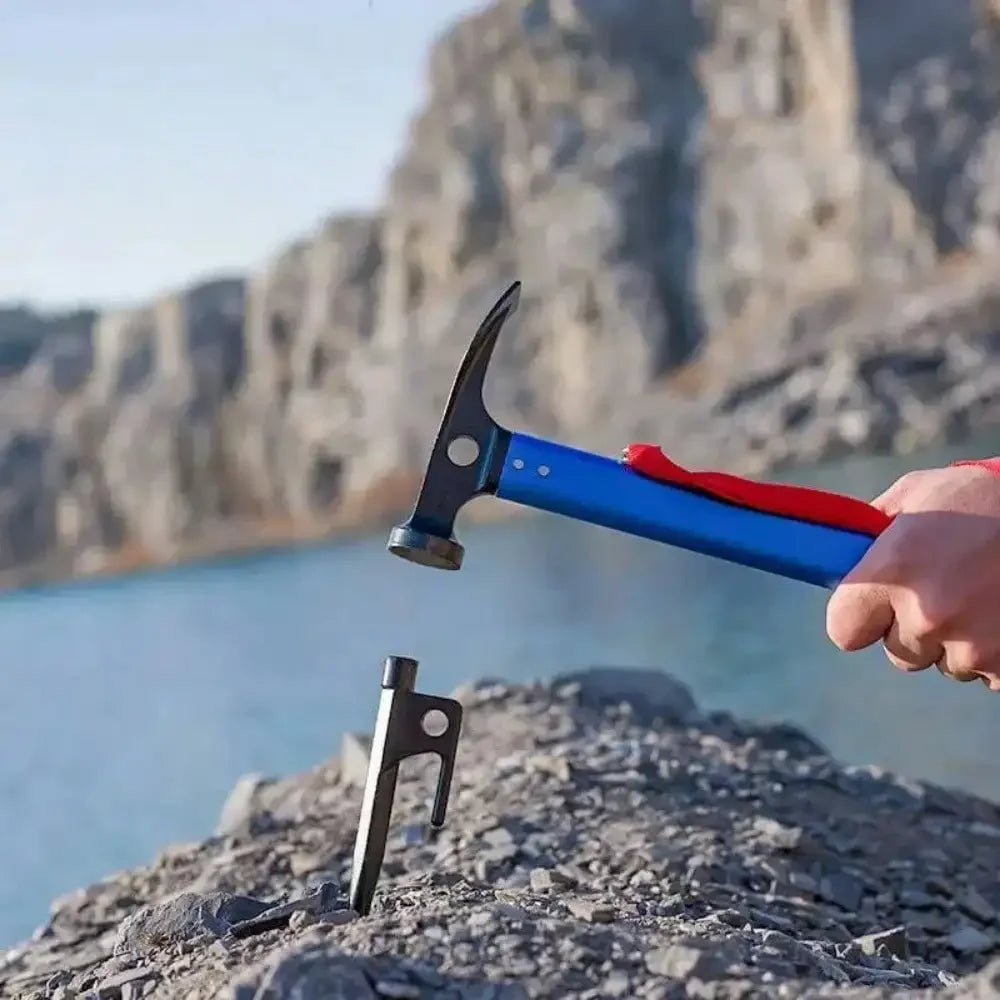 Professional Ultralight Camping Hammer - Survival Tool for Hiking, Mountaineering with Shockproof Grip, Portable Outdoor Gear
