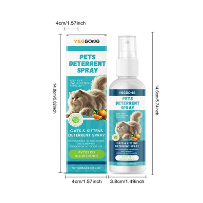 Advanced Pet Scratch Repellent Spray Safe for Cats Dogs Protects Furniture Carpets Drapes Bitter Formula Stops Scratching