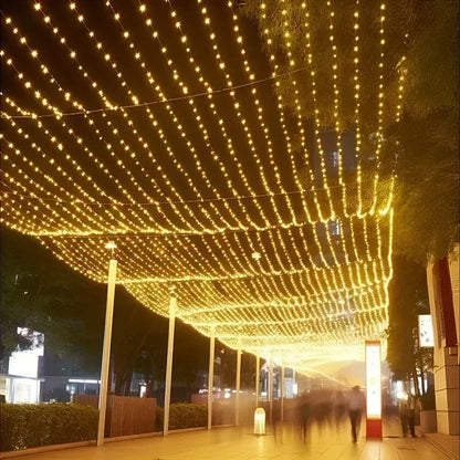 LED String Light 220V EU Plug Night Light 8 Modes Indoor Outdoor Decor Wedding Party Christmas Tree Home Garden Patio Decoration